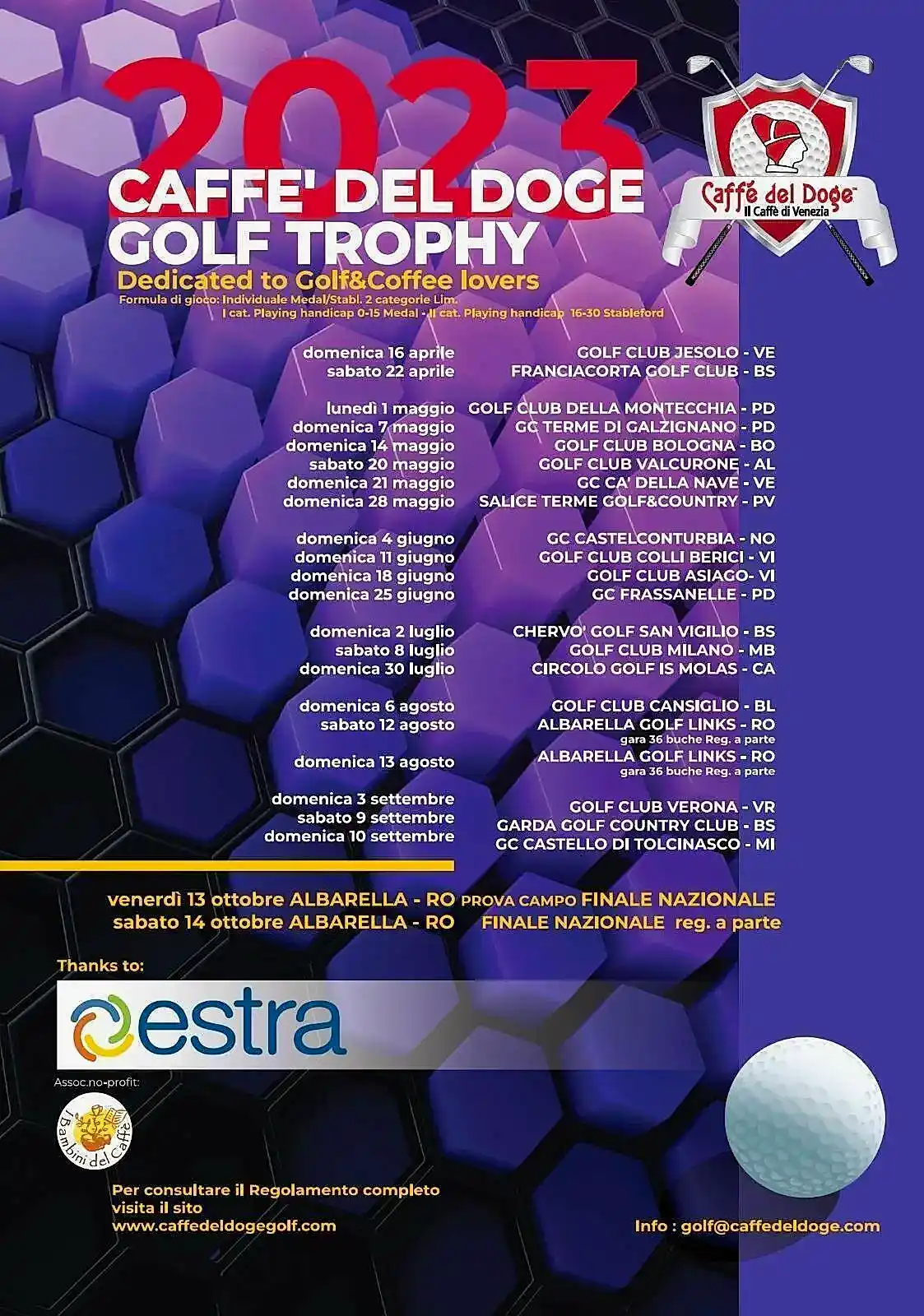 CAFFE' DEL DOGE GOLF TROPHY