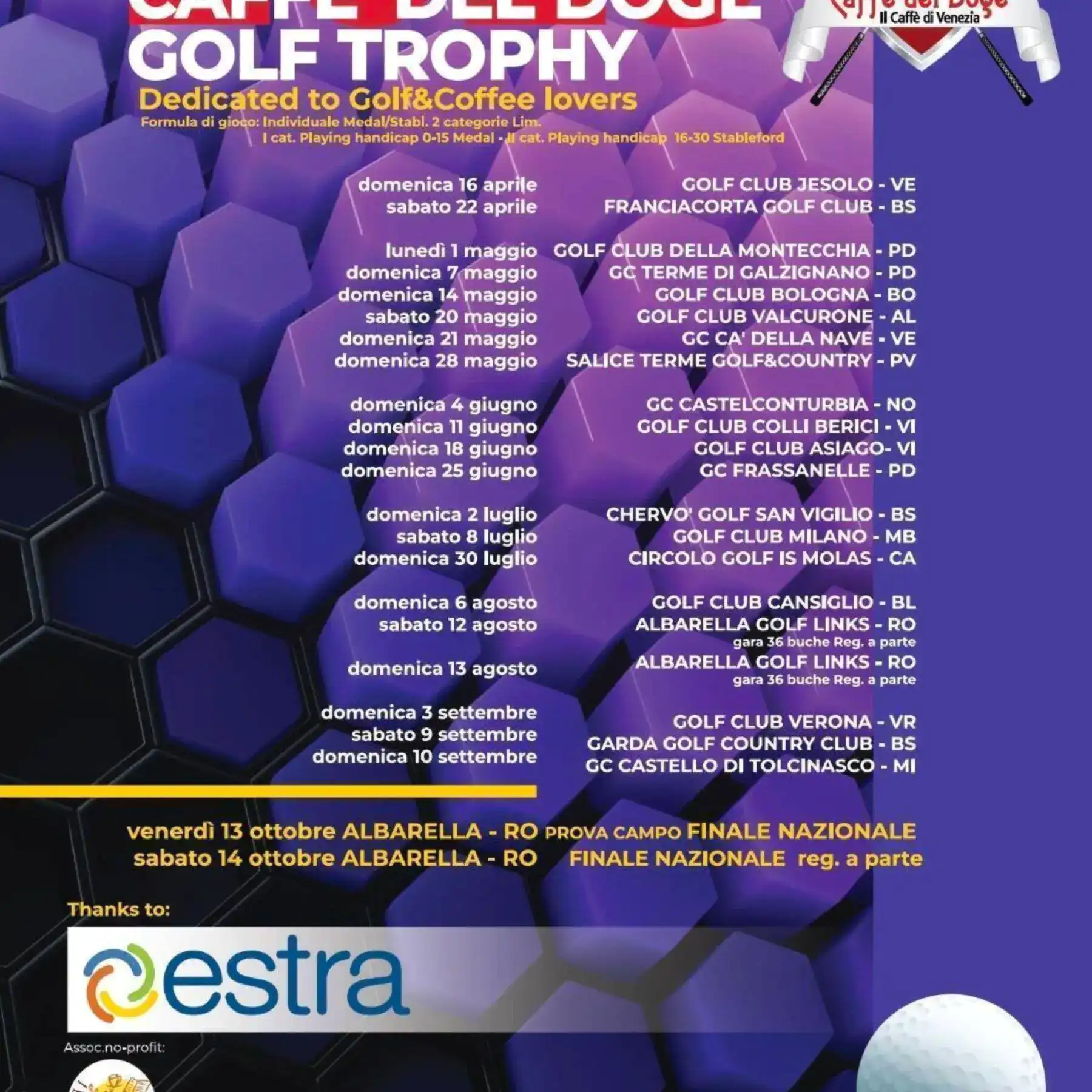 CAFFE' DEL DOGE GOLF TROPHY